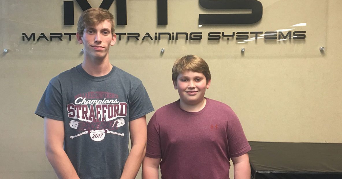 Bryce &amp; Lane Boswell MTS Athletes of the Month Martino